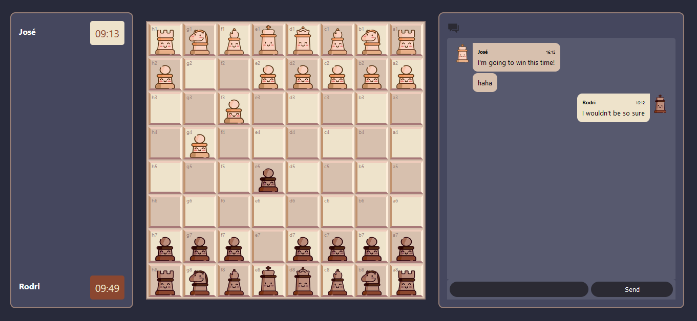 Screenshot of the Chess With Friends app